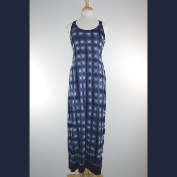 Velvet Blue Tie Dye Dress - size M - Picture 12 of 13